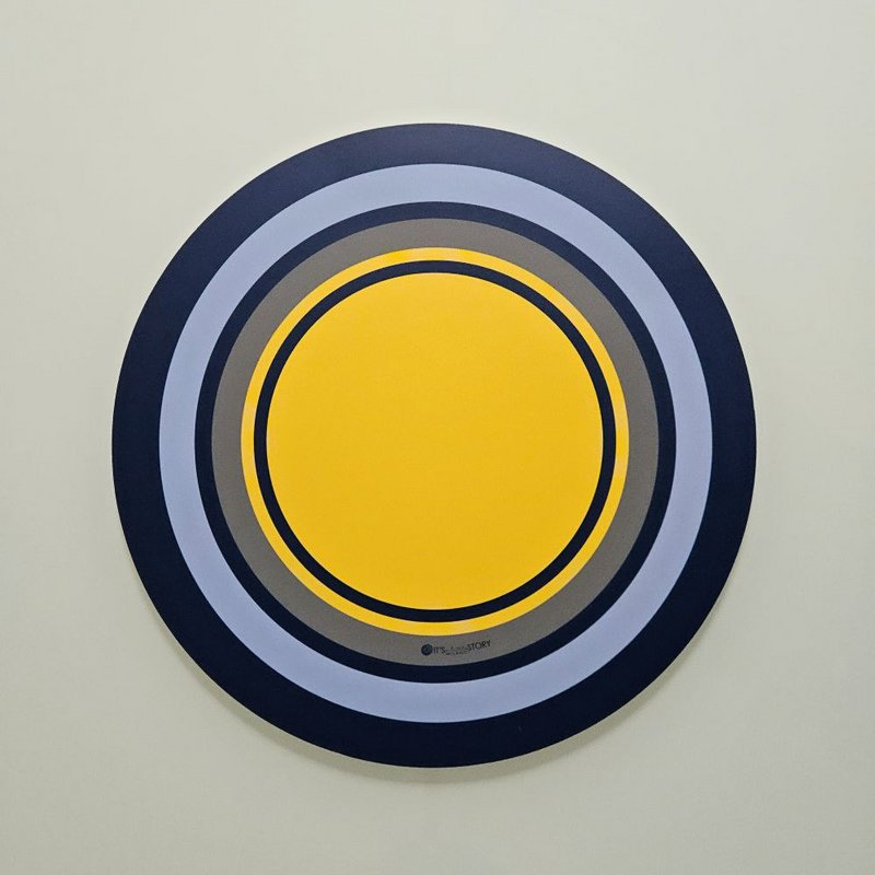 Set de table rond coloré et original Round Flower Bluebottle