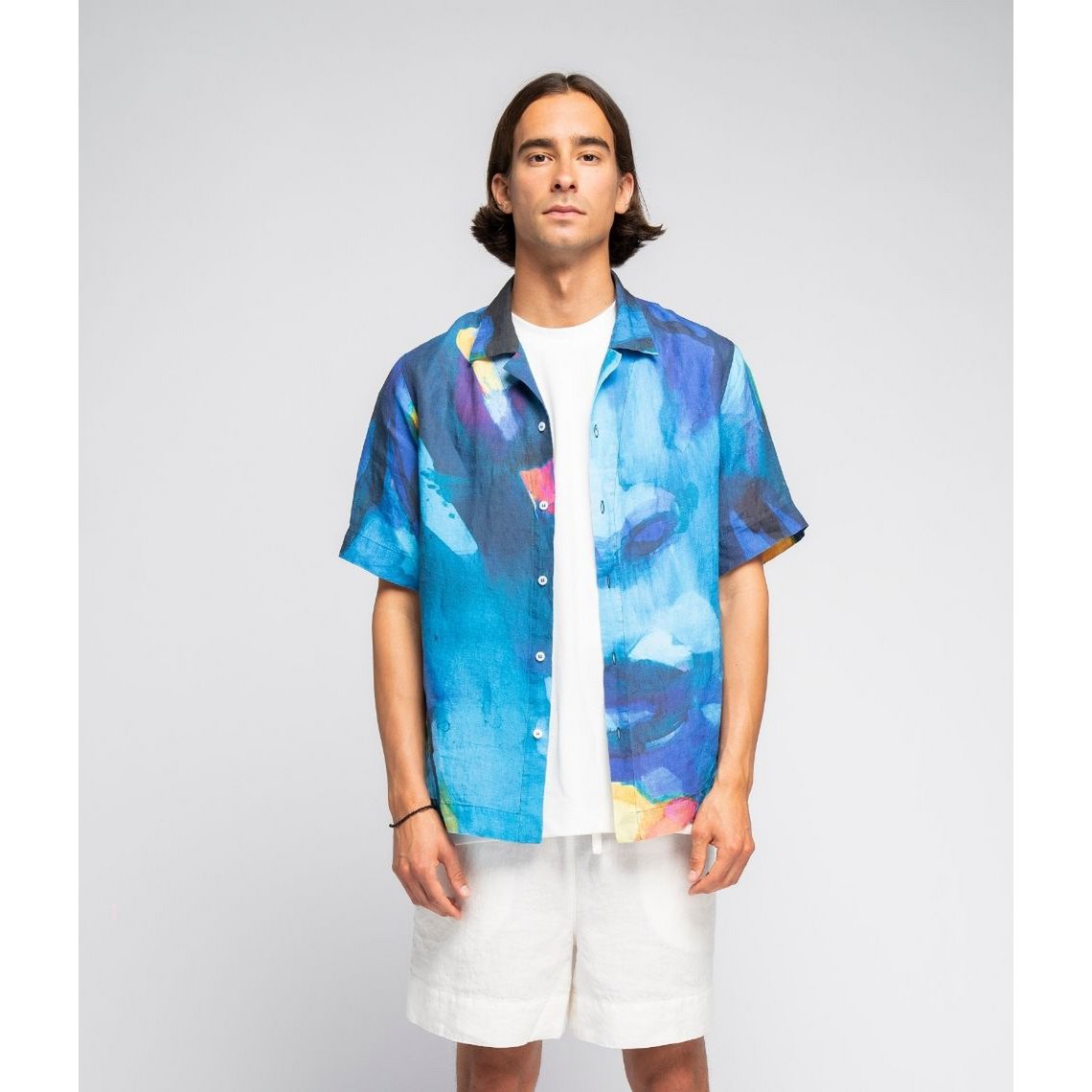 Chemise en lin View Blue - Vilmantas Marcinkevičius (Unisexe)
