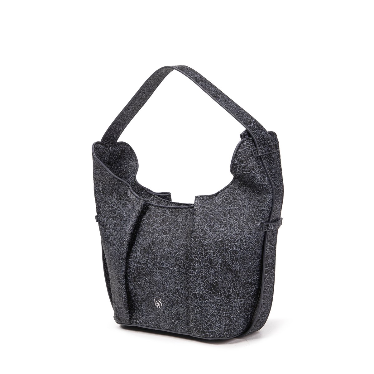 Borsa a tracolla Marte in pelle vegana nera
