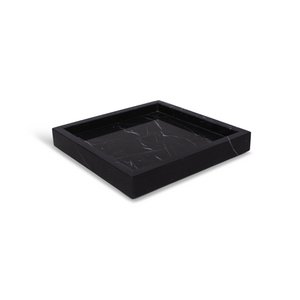 Marmortablett 30x30cm schwarz