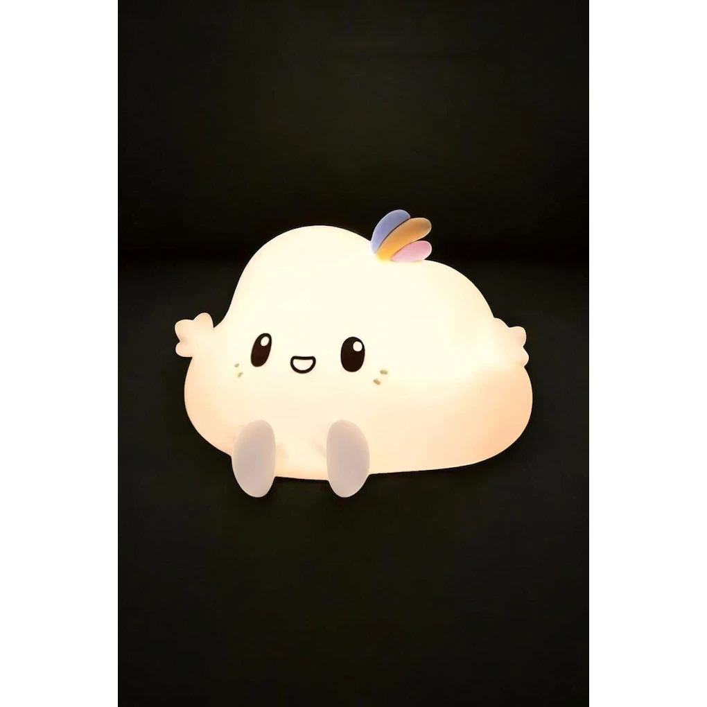 Luz nocturna de silicona para bebé, forma de nube
