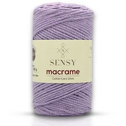 Sensy Premium 2 mm - 160 yards 100 % genanvendt bomuldsmacrame-ledning