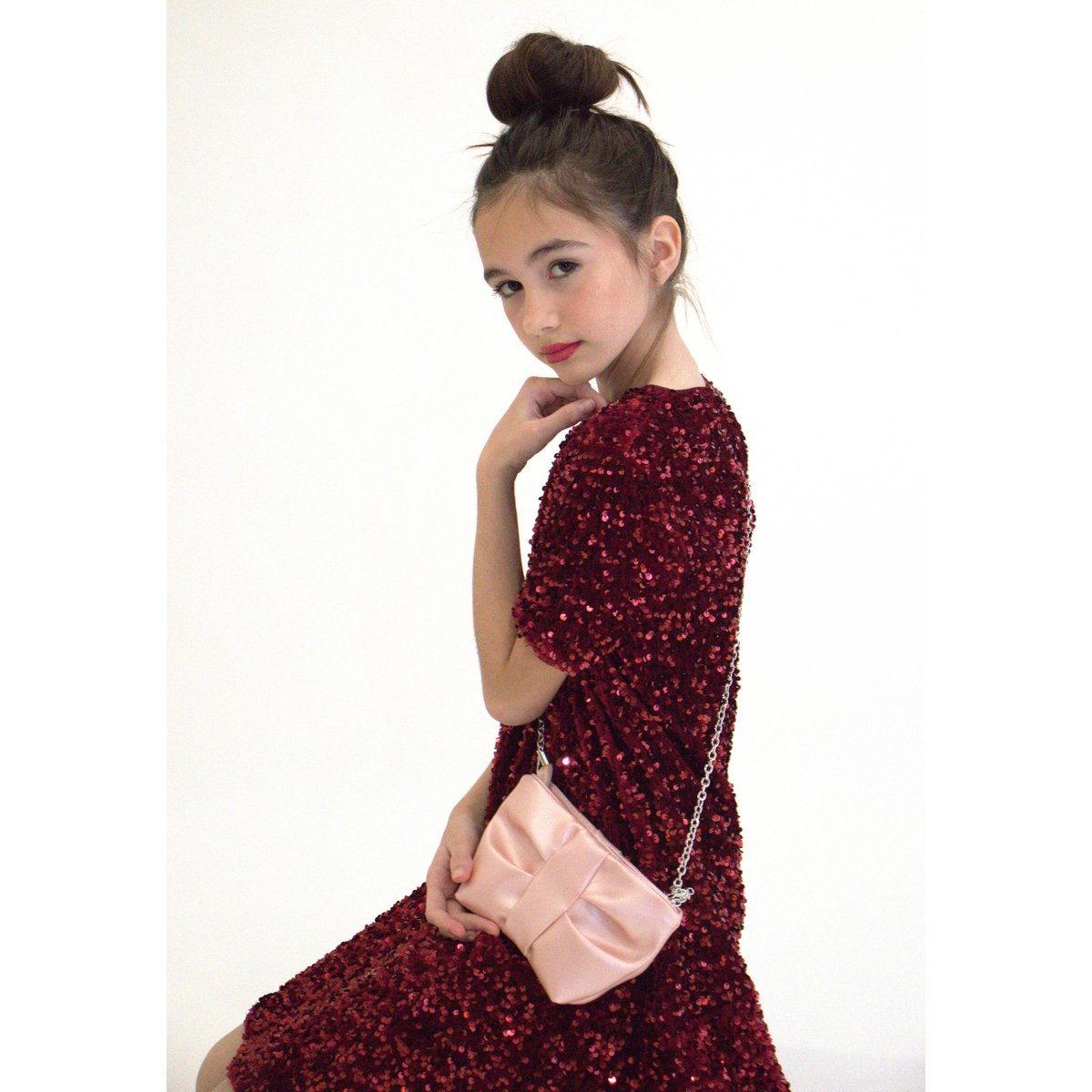 Bolso bandolera Moon - Rosa suave
