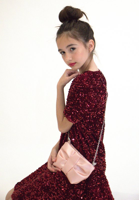 Sac bandoulière Moon - Rose doux