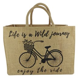 Domelo jute taske indkøbspose. Jute shopper taske. Stort vand -repellent indkøbskurv/ strandpose. Badepose XXL/ indkøbspose gaver til kvinder.