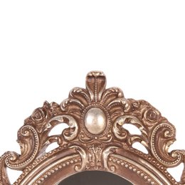 Mirror 15x20 cm – Gold – Resin – Oval