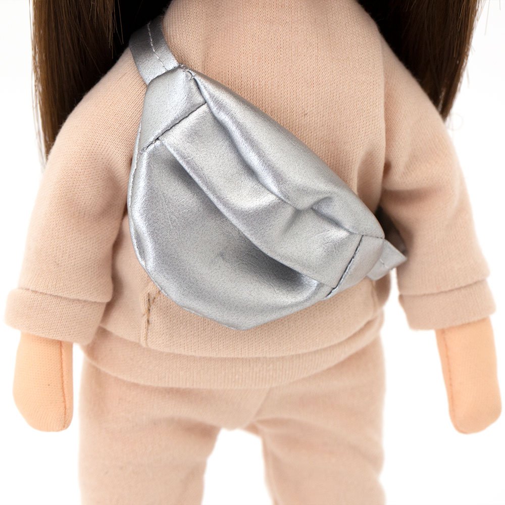 Soft Toy, Sweet Sisters - Sophie i en beige træningsdragt + bonustilbehør sæt (35 cm)