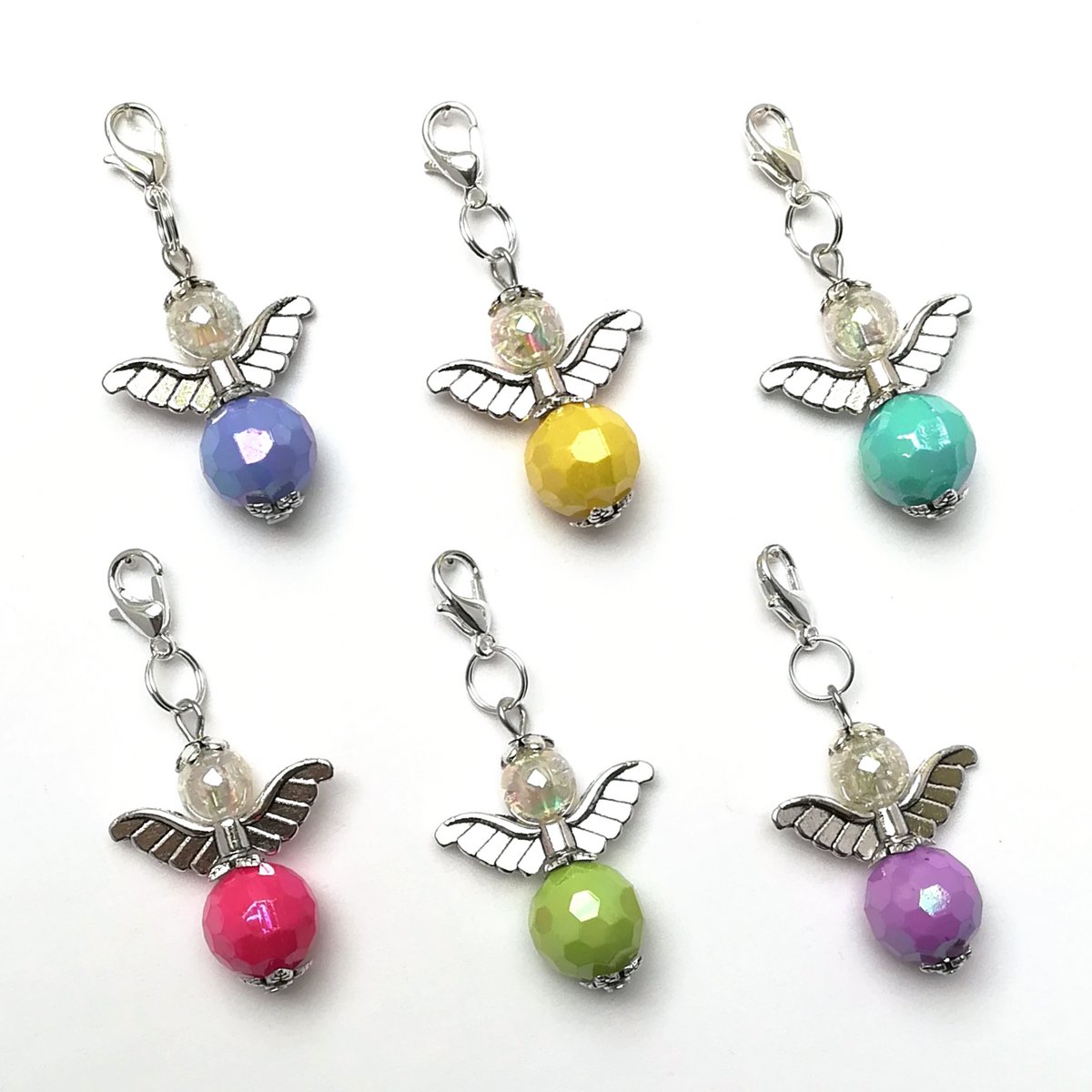 Portachiavi "Ava" Guardian Angel, set 6-Serie, color argento