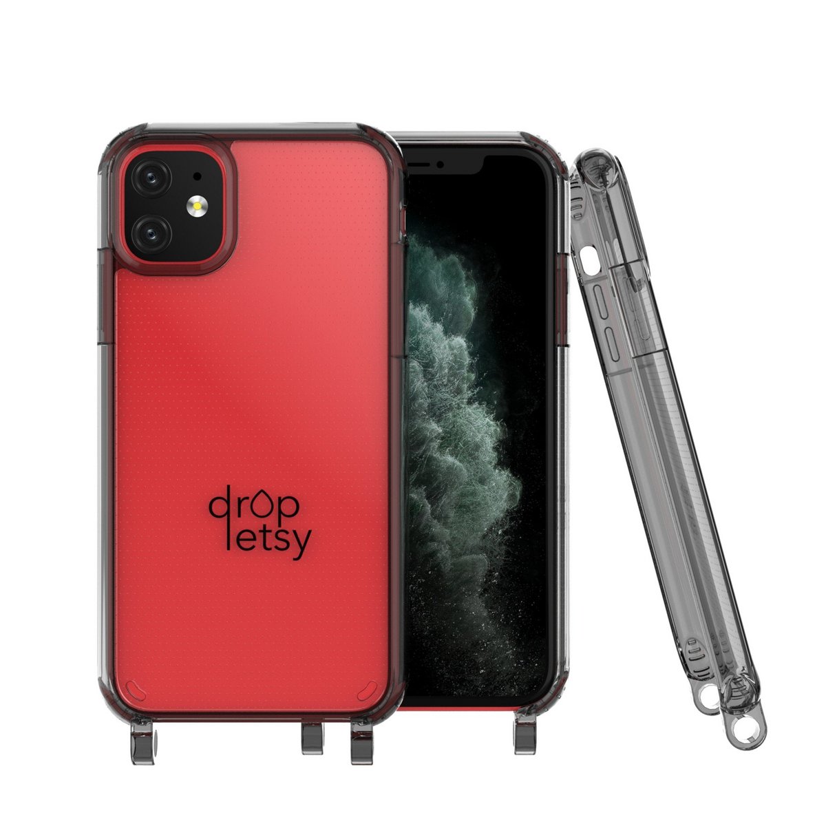Mobiltelefon cover iPhone 11 Series GRÅ gennemsigtig