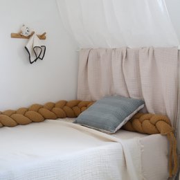 NOUBY TOFFEE tour de lit tressé 3 brins bouclette