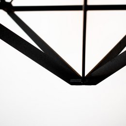 Icosy geometrische Hängelampe schwarz