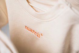 HOODIE "PureNature" - embroidery lilac
