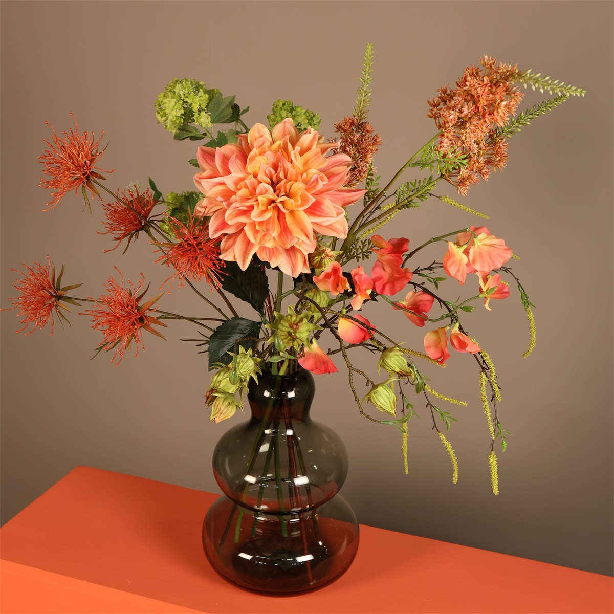 Kunstbloem Viburnum opulus groen- L8B8H86CM