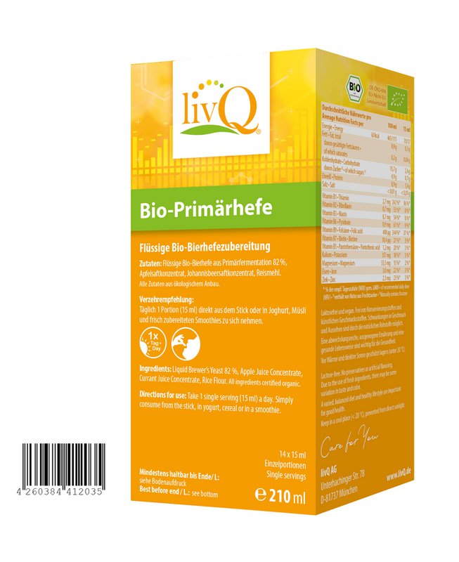 livQ Bio-Primær gær, gær, B-vitaminer