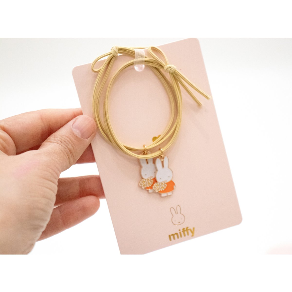 Dúo de gomas para el pelo I Pulseras para compartir Miffy Flores