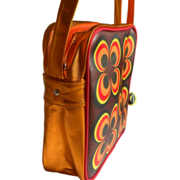 Sac bandoulière cercles rétro