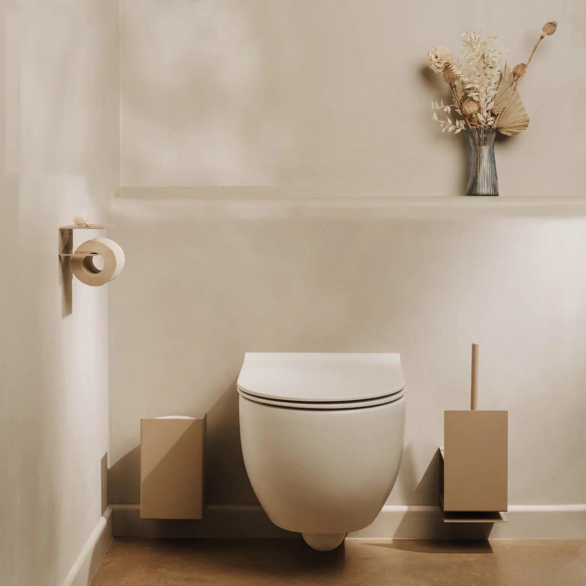 Sorrento toiletborstelhouder – moderne roestvrijstalen badkameraccessoires