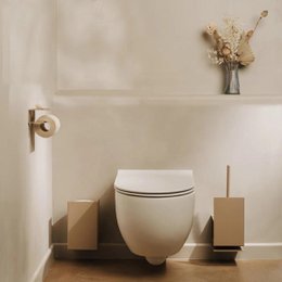 Sorrento toiletborstelhouder – moderne roestvrijstalen badkameraccessoires
