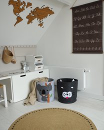 Storage Basket Children's Room - Cat