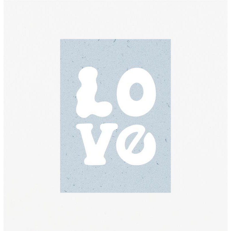Postkarte / Love Blue