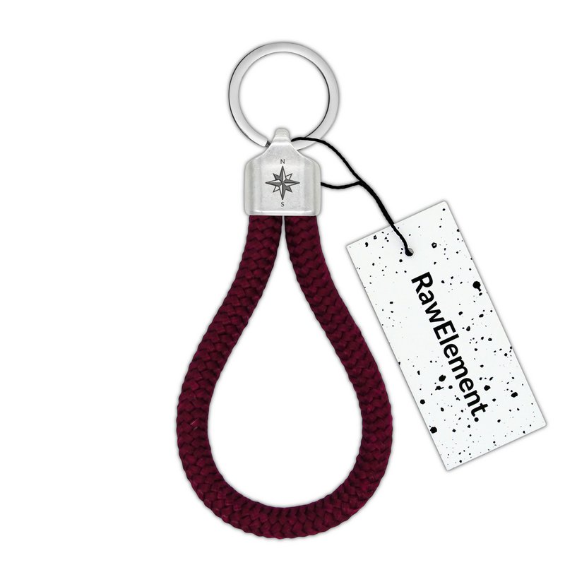 RAW ELEMENT Compass Nøglering - Nautical Rope Klatrereb - Inspireret af naturen, til mænd og kvinder | Original & håndlavet