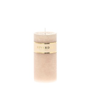 Candle 7x14cm beige