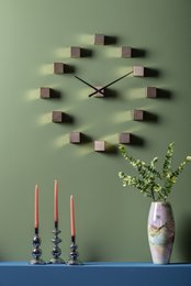Reloj de pared DIY Cubic Metálico