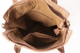 hand/shoulder bag dark brown curvy