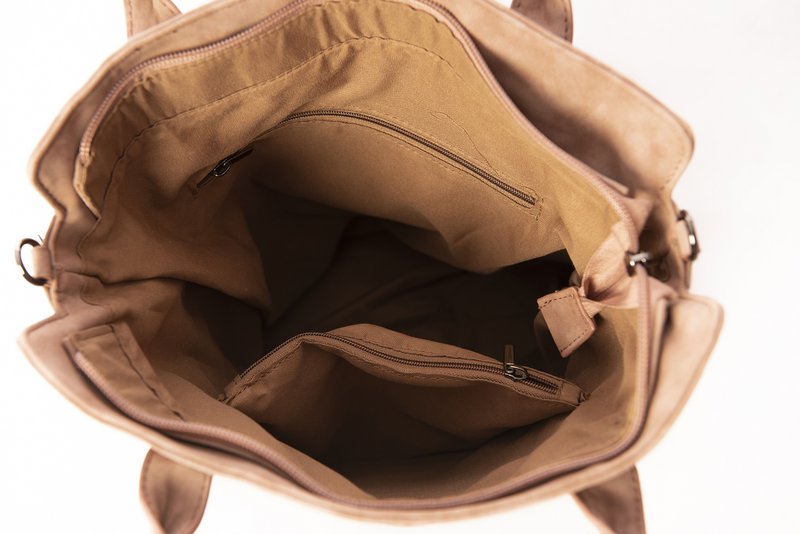 hand/shoulder bag dark brown curvy