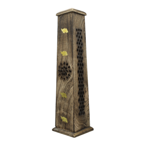 Green Tree Tower Incense Burner Elephant
