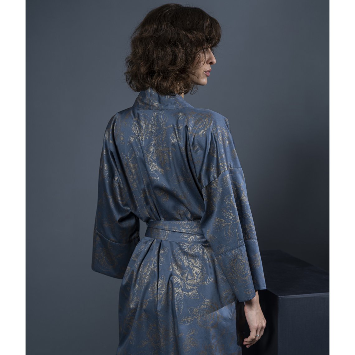 Bathrobe kimono Rose Line
