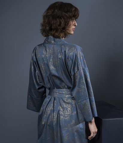 Bathrobe kimono Rose Line