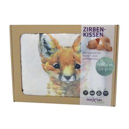 10 grenen kussens display: egel, vos, hert & Co. | 100% grenen | Natuurcadeauset | Kalmerend natuurlijk kussen met bosdiermotieven