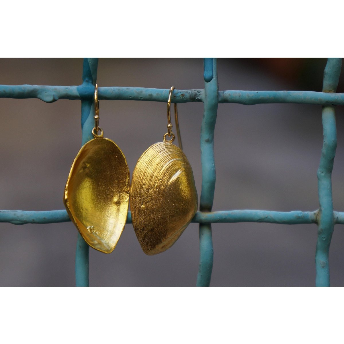 Clam Shell Øreringe: Håndlavede Sølvskaller (Boho Style)