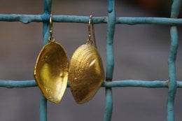 Clam Shell Øreringe: Håndlavede Sølvskaller (Boho Style)