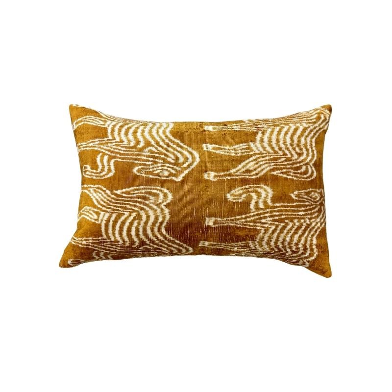 Velvet Ikat Cushion Allegra 60x40 cm
