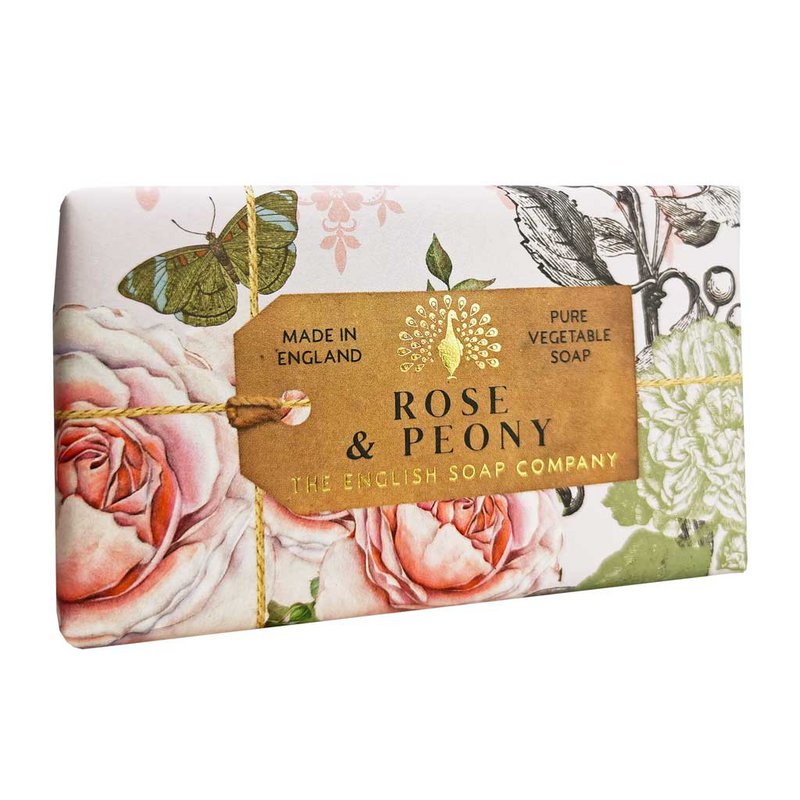 SAPONE INGLESE C° 190g zeep - Rosa & Peonia