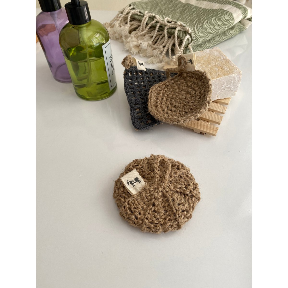 Zero Waste Jute-Schrubber 'Round Earth'