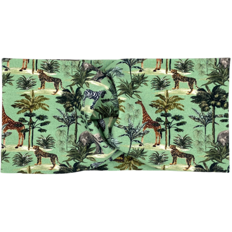 Headband Animal Wildlife Green Jersey