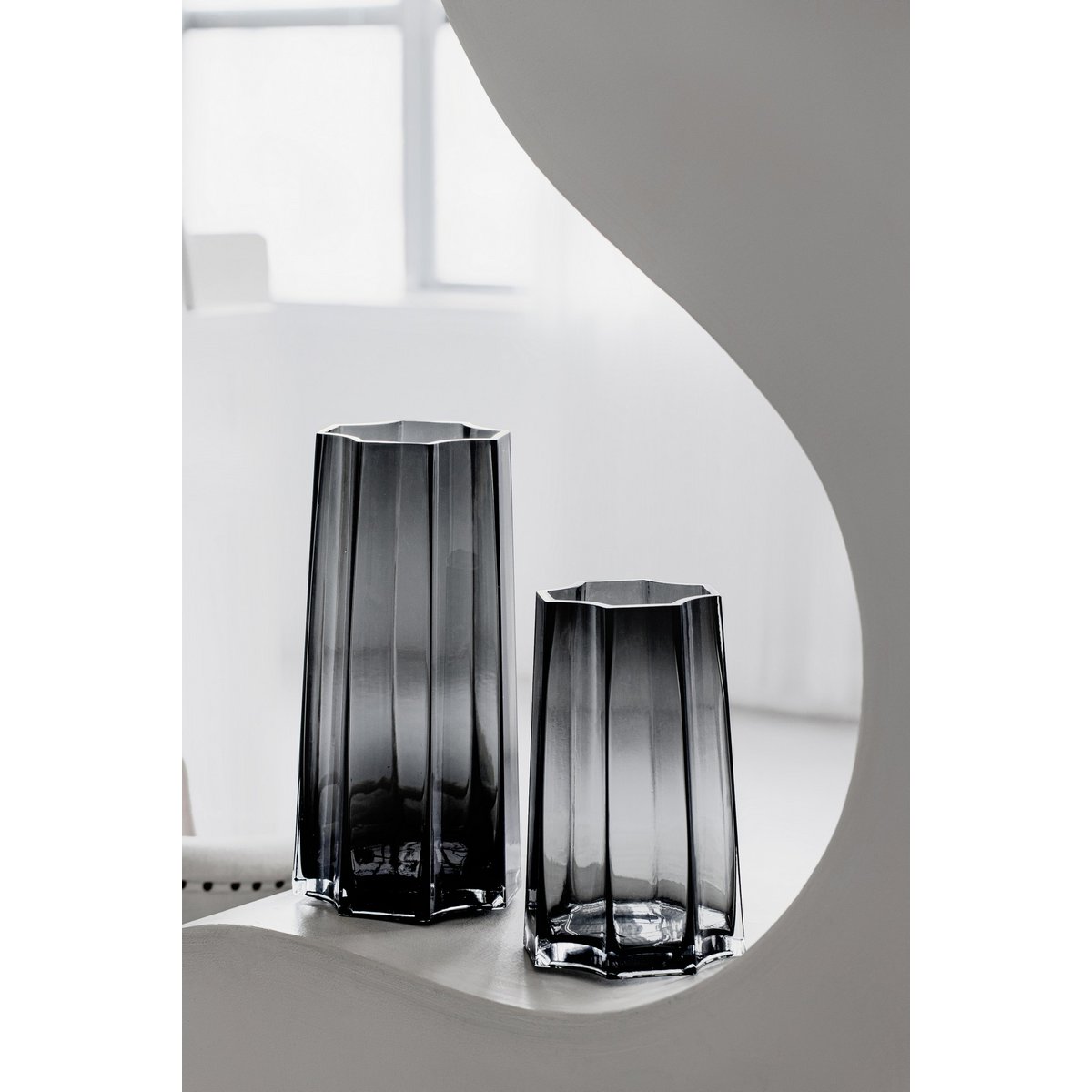 Moderno-Classico Vaso di lusso, design elegante, LENOX 30 Grigio