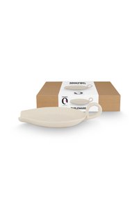 Spoon Holder with Ear Ceramic Offwhite