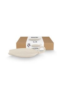 Spoon Holder with Ear Ceramic Offwhite