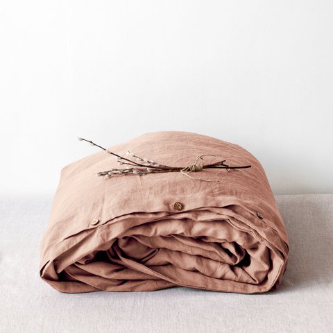 Cafe Creme Linen Duvet Cover