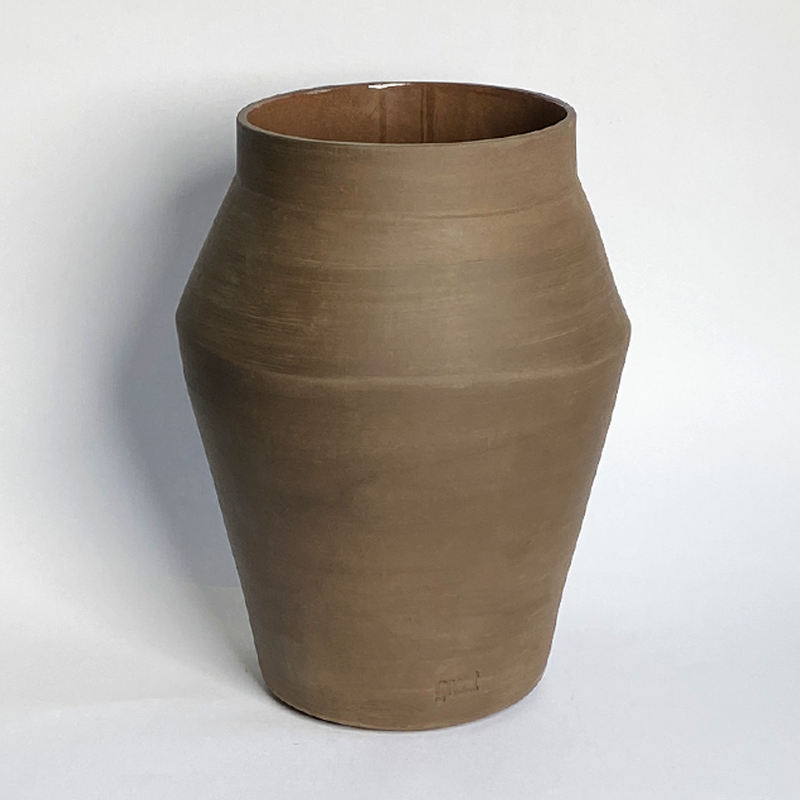 Makua Vase nøgen | Keramik | Plantepotte | Wabi Sabi | Ler | Håndlavet | Hollandsk design