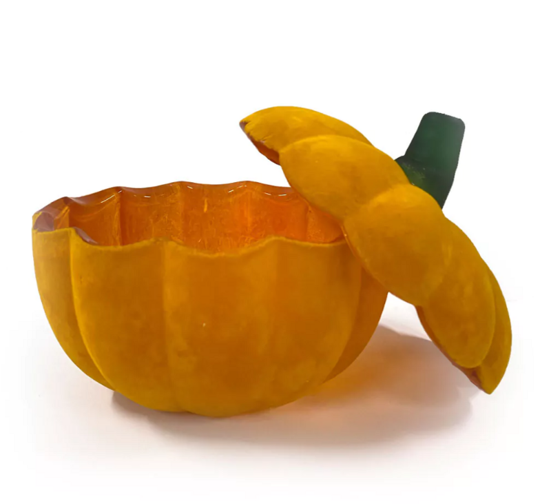 Candela di zucca in velluto