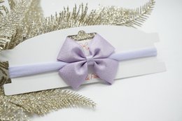 Cerchietto in nylon satinato metallizzato regular mini