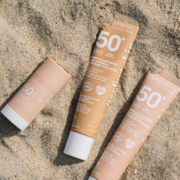 Alphanova Organic Sun - Crème Solaire Teintée Dorée SPF50+ 100% Naturelle & Bio - 40 ml