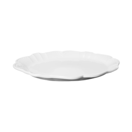 Large White Serving Tray 48x37 cm in Ceramic