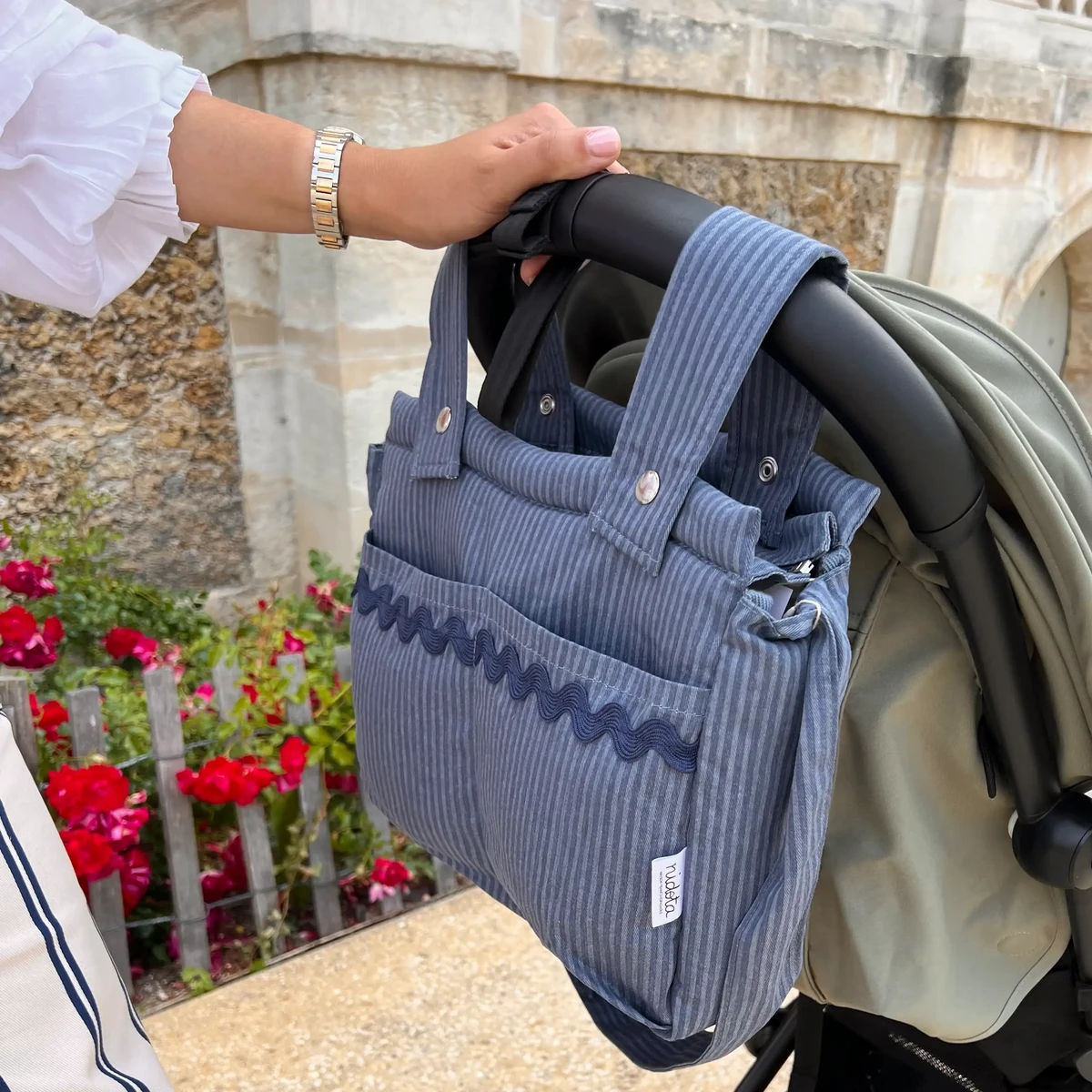 Stroller / Changing bags Ocean in cotton Navy