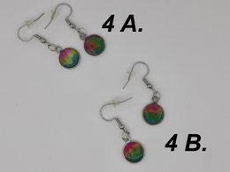 %231189 Ensemble collier/boucles d'oreilles PAN Pride